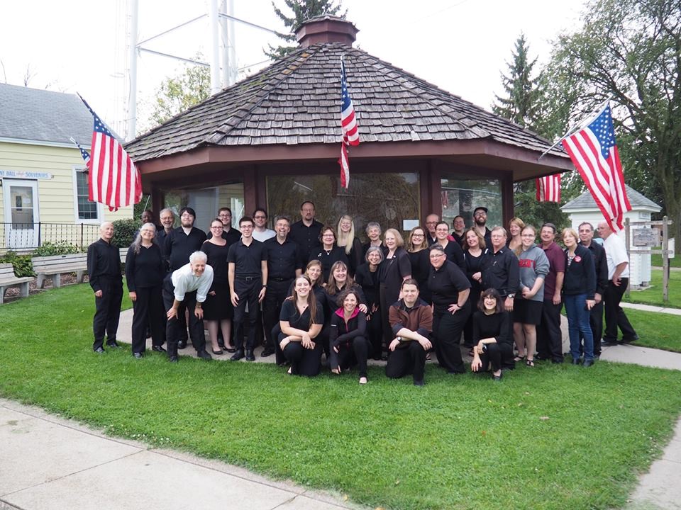 Band at the biggest ball of twine